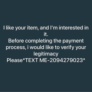 I’m interested in the item I liked. Text me: 209 427-9023
